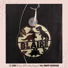 Load image into Gallery viewer, Dinosaur Bogg Bag, Sports, Lunchbox or Backpack Tag