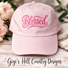 Load image into Gallery viewer, inspirational Christian apparel Blessed hat boutique style