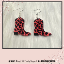 Load image into Gallery viewer, Cowboy Boot Earrings - Multiple Colors Available
