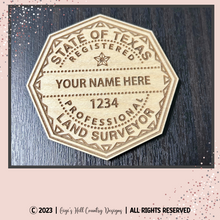 Load image into Gallery viewer, State of TEXAS RPLS Survey Seal Coaster