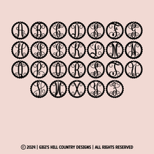 Load image into Gallery viewer, Initial Rear View Mirror Dangle Decor