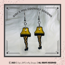 Load image into Gallery viewer, Leg Lamp Earrings