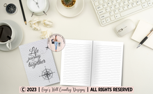 Load image into Gallery viewer, Life Is A Journey Best Traveled Together - 6x9 200 Page Travel Journal