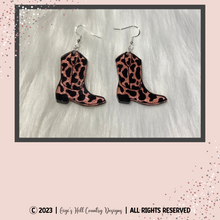 Load image into Gallery viewer, Cowboy Boot Earrings - Multiple Colors Available