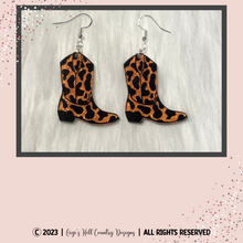 Load image into Gallery viewer, Cowboy Boot Earrings - Multiple Colors Available