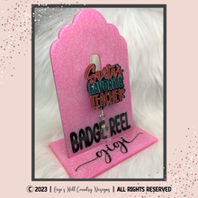 Load image into Gallery viewer, Santa's Favorite Teacher - Badge Reel, Magnet, Keychain, Christmas Ornament, Lanyard, Lapel Pin