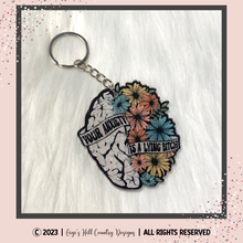 Load image into Gallery viewer, Your Anxiety Is A Lying Bitch Beaded Rear View Mirror Dangle Decor