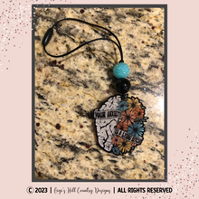 Load image into Gallery viewer, Your Anxiety Is A Lying Bitch Beaded Rear View Mirror Dangle Decor