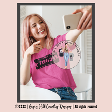 Load image into Gallery viewer, CUSTOM Zip Code License Plate Graphic Tee