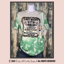 Load image into Gallery viewer, Last Night We Let The Liquor Talk