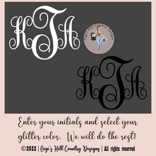 Load image into Gallery viewer, Monogram Beaded Rear View Mirror Dangle Decor