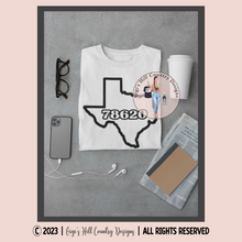 Load image into Gallery viewer, CUSTOM State Zip Code Graphic Tee