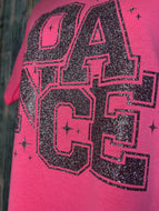 Pink Glitter DANCE Graphic Tee | Cute Dance Shirt for Dancers & Dance Moms