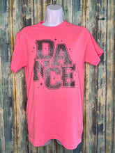 Load image into Gallery viewer, Pink Glitter DANCE Graphic Tee | Cute Dance Shirt for Dancers &amp; Dance Moms
