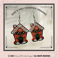 Gingerbread House Earrings