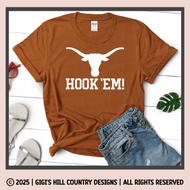 Hook Em Longhorns Tee