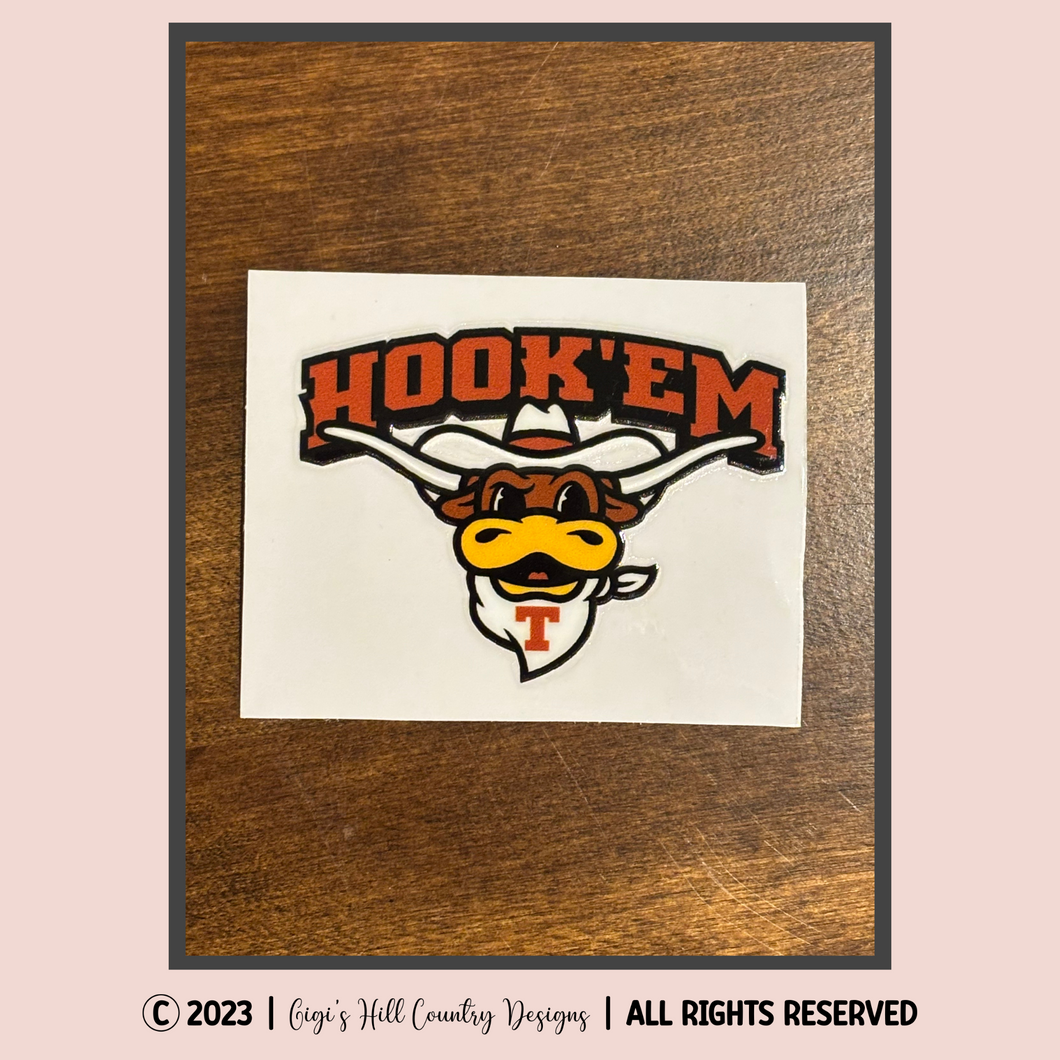 Hook 'Em Cup Decal – 3