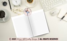 Load image into Gallery viewer, Dream Believe Achieve - 6x9 Pastel Stripes Journal
