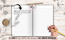Load image into Gallery viewer, Dream Believe Achieve - 6x9 Pink and Blue Chevron Journal
